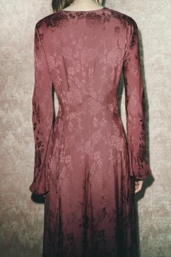 Hot VESTIDO JACQUARD BORDADO ZW COLLECTION Mujer Vestidos