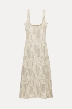 Hot VESTIDO JACQUARD RÚSTICO Mujer Vestidos