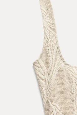 Hot VESTIDO JACQUARD RÚSTICO Mujer Vestidos