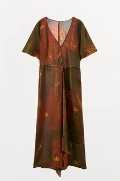 Clearance VESTIDO KAFTÁN HILO METALIZADO ABALORIOS Mujer Vestidos