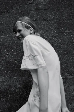 Outlet VESTIDO LARGO BORDADOS Mujer Vestidos|Lenceria