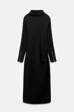 Fashion VESTIDO LARGO CREMALLERAS ZW COLLECTION Mujer Vestidos