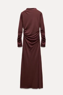 Best VESTIDO LARGO DRAPEADO Mujer Vestidos