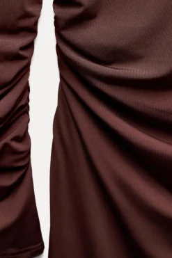 Best VESTIDO LARGO DRAPEADO Mujer Vestidos