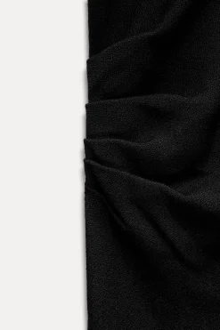 New VESTIDO LARGO DRAPEADO ZW COLLECTION Mujer Vestidos