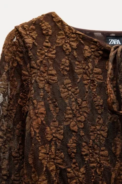 New VESTIDO LARGO ENCAJE Mujer Vestidos