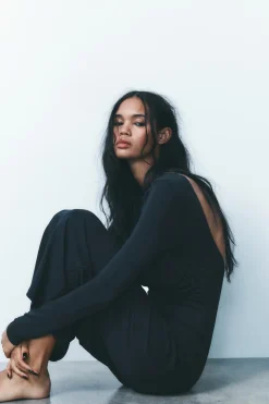 Hot VESTIDO LARGO ESPALDA DESCUBIERTA Mujer Vestidos