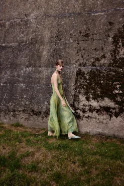 Online VESTIDO LARGO ESTAMPADO FLORES Mujer Vestidos