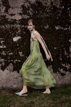 Online VESTIDO LARGO ESTAMPADO FLORES Mujer Vestidos