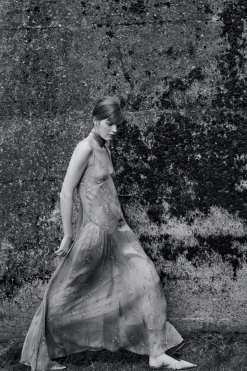 Online VESTIDO LARGO ESTAMPADO FLORES Mujer Vestidos