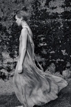 Online VESTIDO LARGO ESTAMPADO FLORES Mujer Vestidos