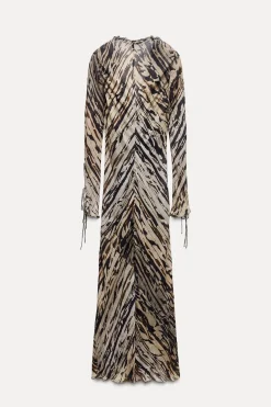 Outlet VESTIDO LARGO ESTAMPADO ZW COLLECTION Mujer Vestidos