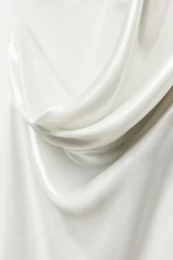 Sale VESTIDO LARGO FOIL ASIMÉTRICO Mujer Vestidos