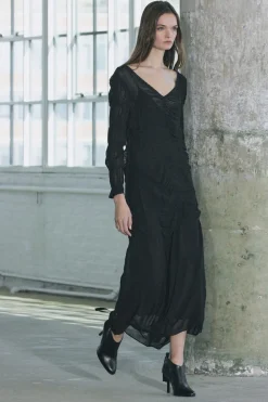 Fashion VESTIDO LARGO FRUNCES ZW COLLECTION Mujer Vestidos