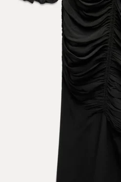 Fashion VESTIDO LARGO FRUNCES ZW COLLECTION Mujer Vestidos