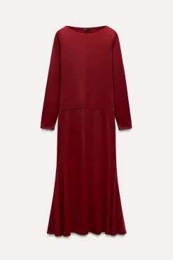 Online VESTIDO LARGO GODETS Mujer Vestidos