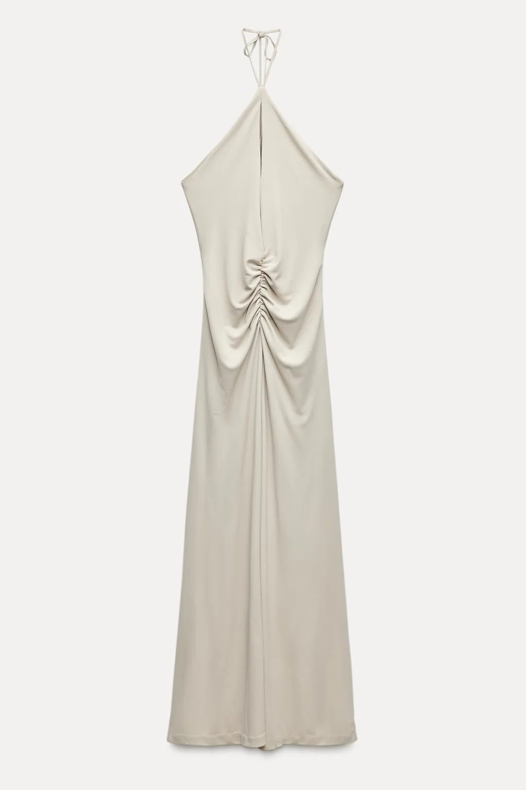 Sale VESTIDO LARGO HALTER DRAPEADO Mujer Vestidos