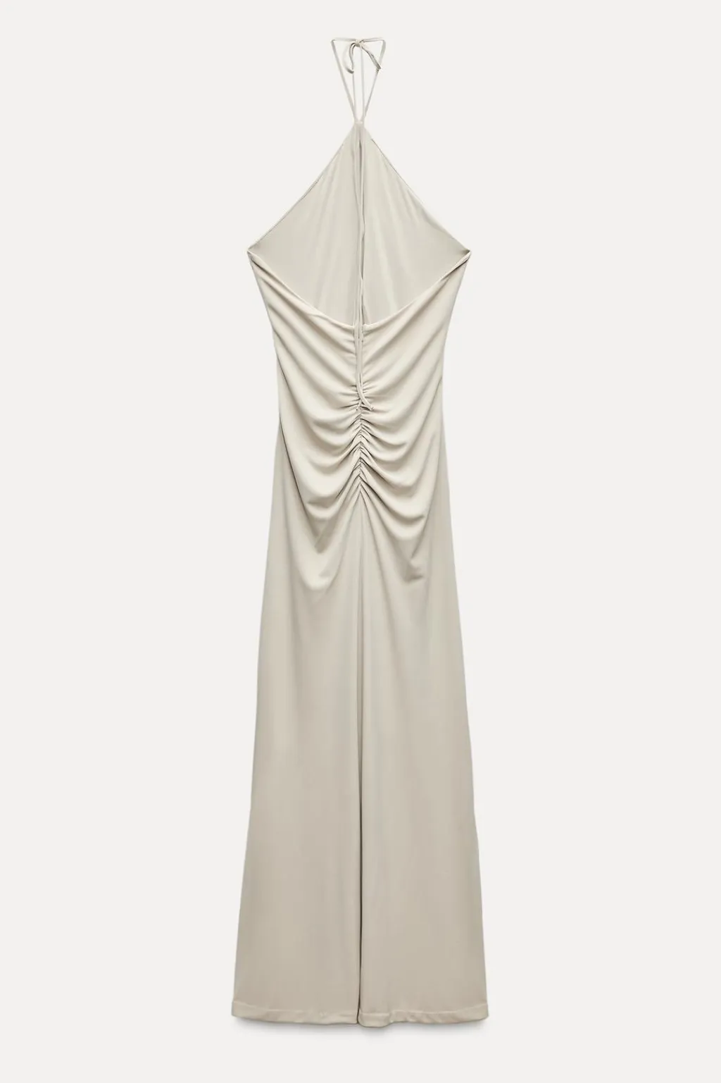 Sale VESTIDO LARGO HALTER DRAPEADO Mujer Vestidos