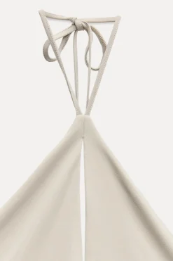 Sale VESTIDO LARGO HALTER DRAPEADO Mujer Vestidos