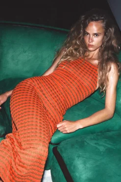 Fashion VESTIDO LARGO HALTER JAQUARD Mujer Vestidos