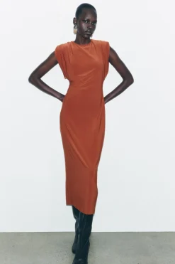 Online VESTIDO LARGO HOMBRERAS Mujer Vestidos