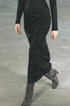 Fashion VESTIDO LARGO LENTEJUELAS Mujer Vestidos