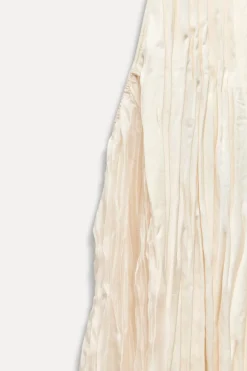 Online VESTIDO LARGO PLISADO Mujer Vestidos