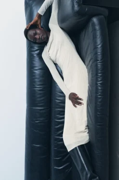 Best VESTIDO LARGO PUNTO BRILLOS Mujer Vestidos|Cárdigan / Jerséis