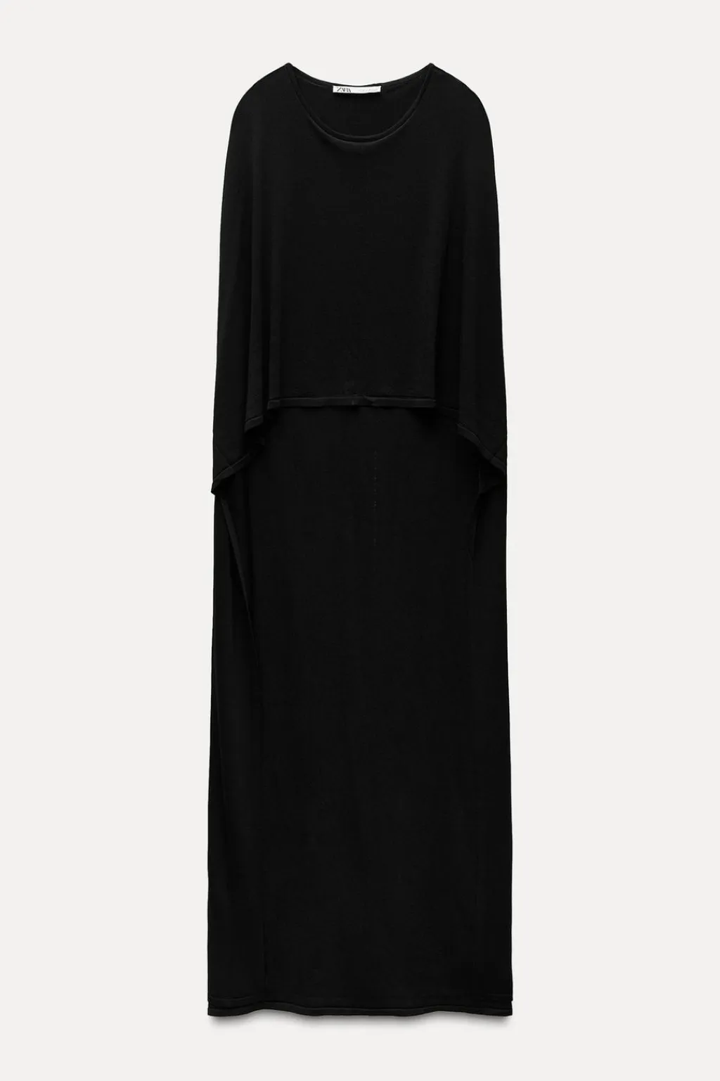 Fashion VESTIDO LARGO PUNTO CAPA Mujer Vestidos|Cárdigan / Jerséis