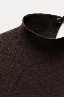 Online VESTIDO LARGO PUNTO CINTURÓN Mujer Vestidos|Cárdigan / Jerséis