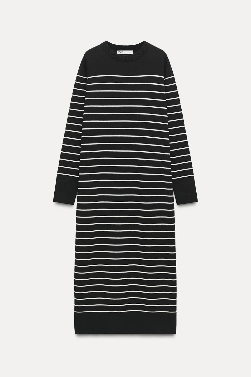 Hot VESTIDO LARGO PUNTO RAYAS Mujer Vestidos|Cárdigan / Jerséis