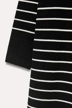 Hot VESTIDO LARGO PUNTO RAYAS Mujer Vestidos|Cárdigan / Jerséis