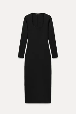 Hot VESTIDO LARGO STRETCH CONTOURING Mujer Vestidos