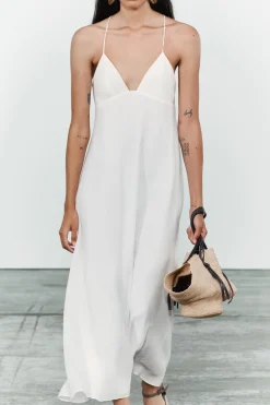 Hot VESTIDO LARGO TIRANTES ZW COLLECTION Mujer Vestidos