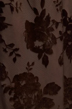 Clearance VESTIDO LARGO TUL FLOCADO Mujer Vestidos