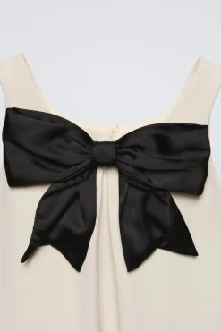 Niños ZARA 6 - 14 Años·Vestidos / Monos<VESTIDO LAZO CONTRASTE