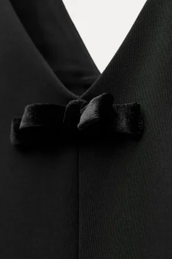 Outlet VESTIDO LAZOS TERCIOPELO ZW COLLECTION Mujer Vestidos