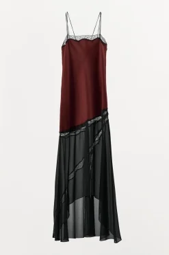 Sale VESTIDO LENCERO COMBINADO ENCAJE Mujer Vestidos|Lenceria