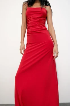 Online VESTIDO LENCERO DRAPEADO Mujer Vestidos