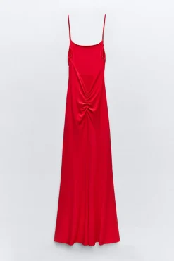 Online VESTIDO LENCERO DRAPEADO Mujer Vestidos