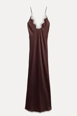 Sale VESTIDO LENCERO ENCAJE ZW COLLECTION Mujer Vestidos