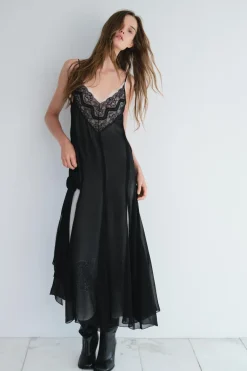 Online VESTIDO LENCERO ENCAJE ZW COLLECTION Mujer Vestidos