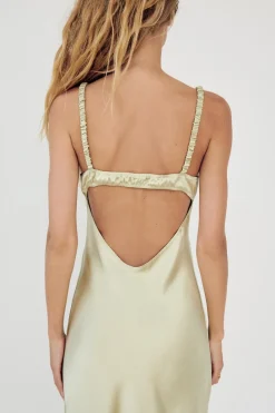 Discount VESTIDO LENCERO SATINADO Mujer Vestidos