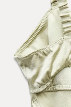 Discount VESTIDO LENCERO SATINADO Mujer Vestidos