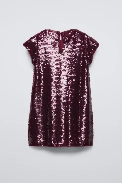 Niños ZARA 6 - 14 Años·Vestidos / Monos<VESTIDO LENTEJUELAS