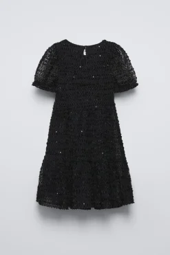 Niños ZARA 6 - 14 Años·Vestidos / Monos<VESTIDO LENTEJUELAS