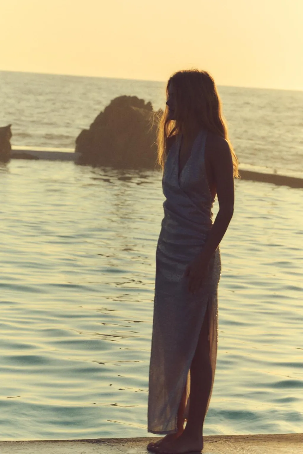 Outlet VESTIDO LENTEJUELAS FRUNCES Mujer Vestidos