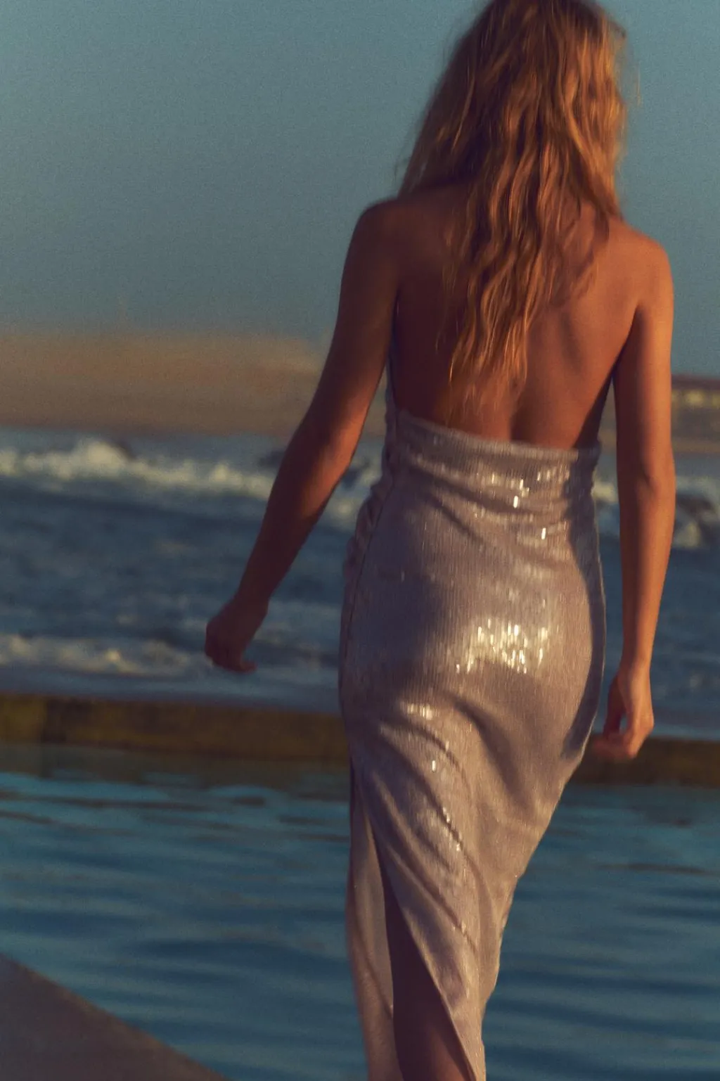 Outlet VESTIDO LENTEJUELAS FRUNCES Mujer Vestidos