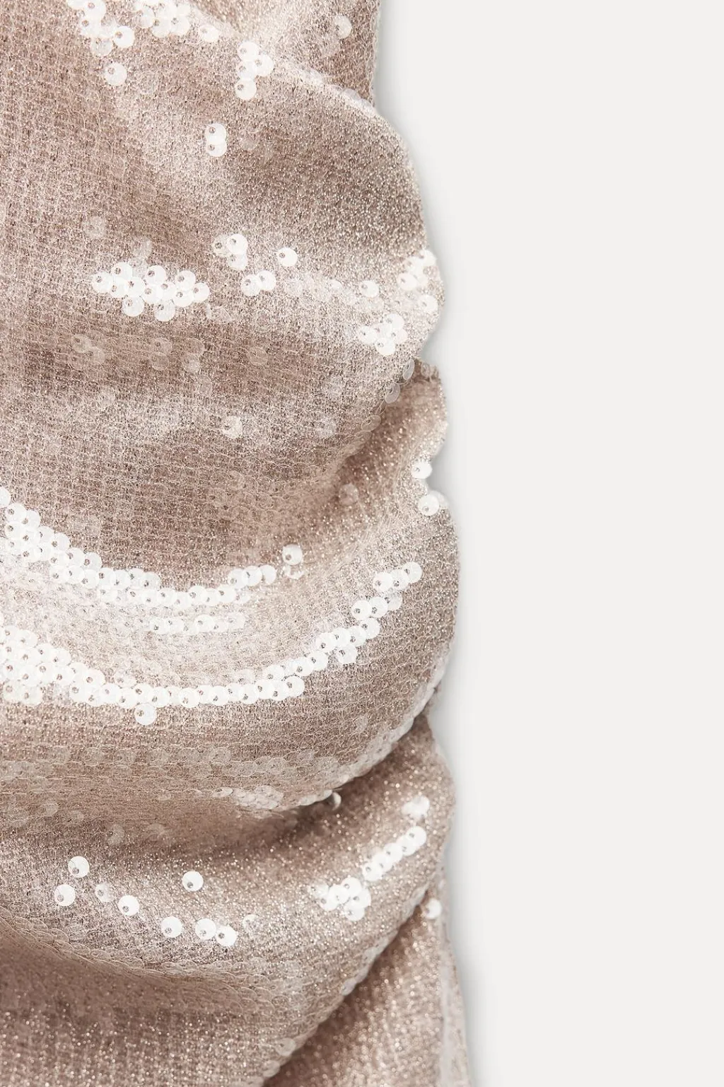 Outlet VESTIDO LENTEJUELAS FRUNCES Mujer Vestidos