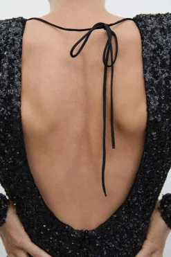 Fashion VESTIDO LENTEJUELAS HOMBRERAS ZW COLLECTION Mujer Vestidos